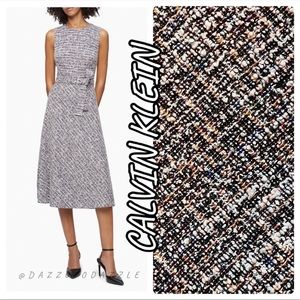 Calvin Klein Tweed MIDI Dress
